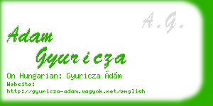 adam gyuricza business card